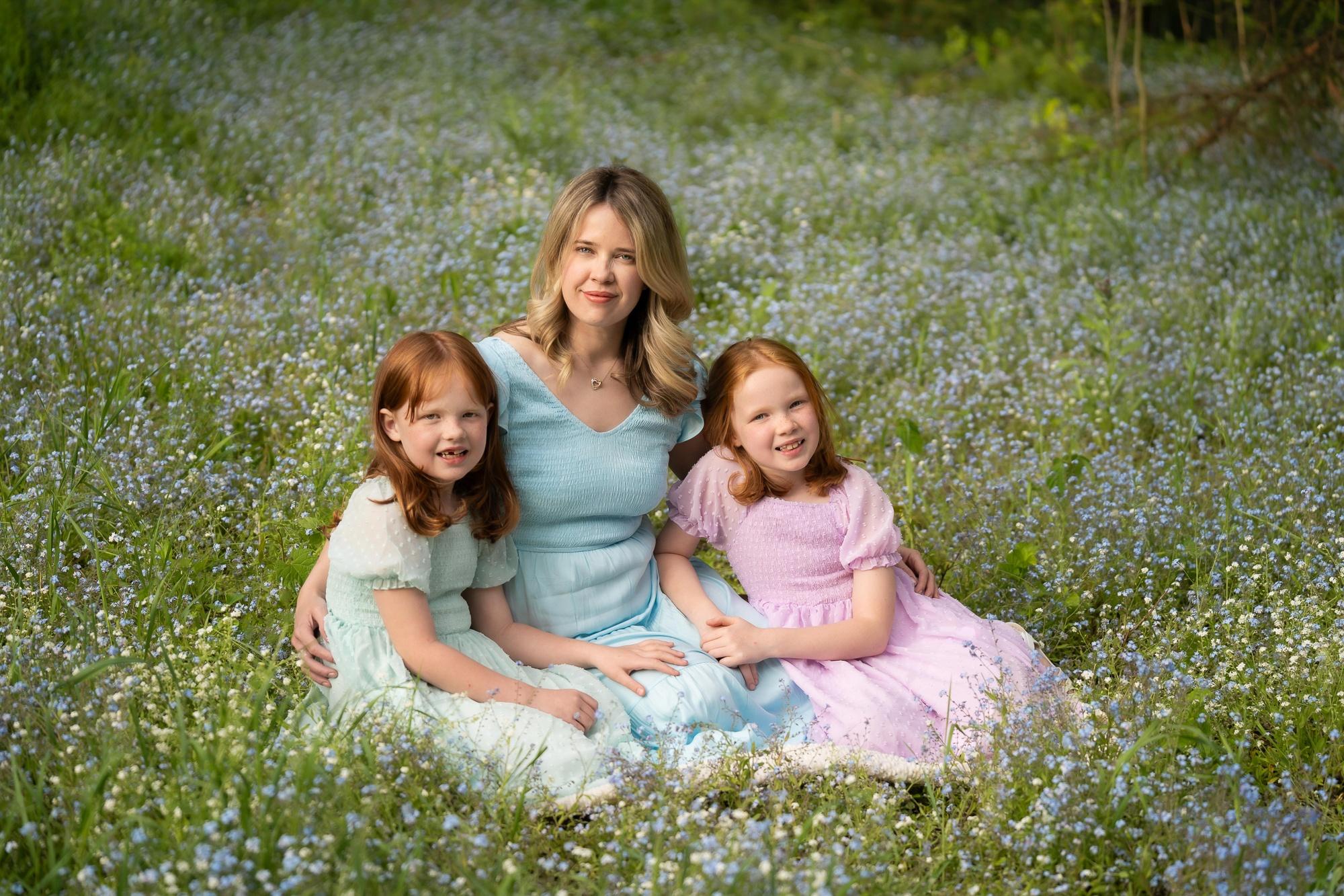 A Mother-Daughter Session Among the Forget-Me-Nots
