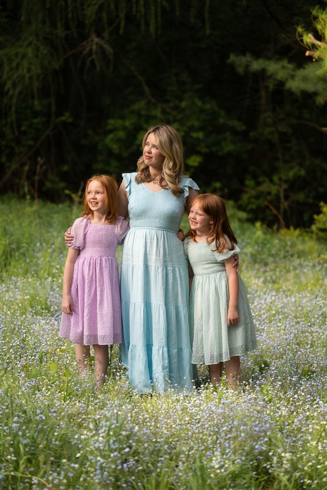 A Mother-Daughter Session Among the Forget-Me-Nots
